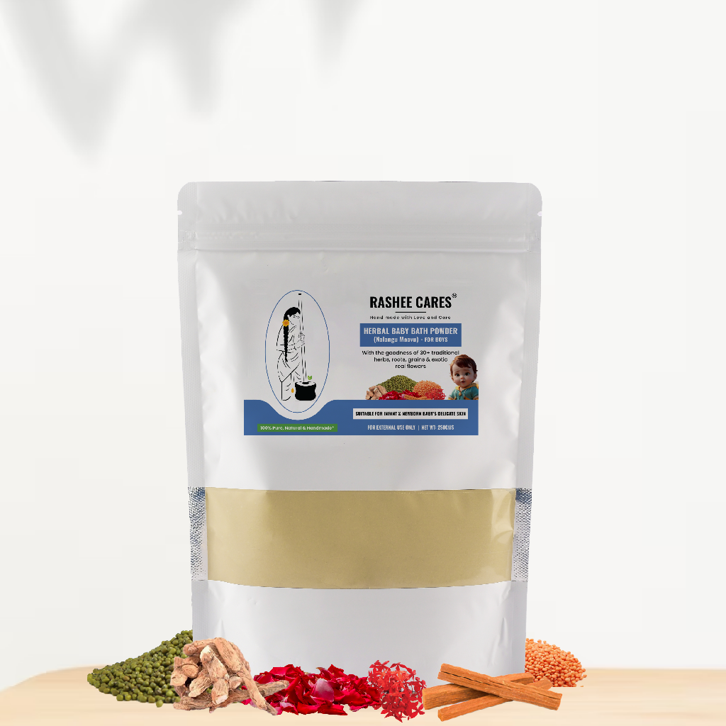 Rashee Cares Boy Baby Bath Powder For Delicate Skin