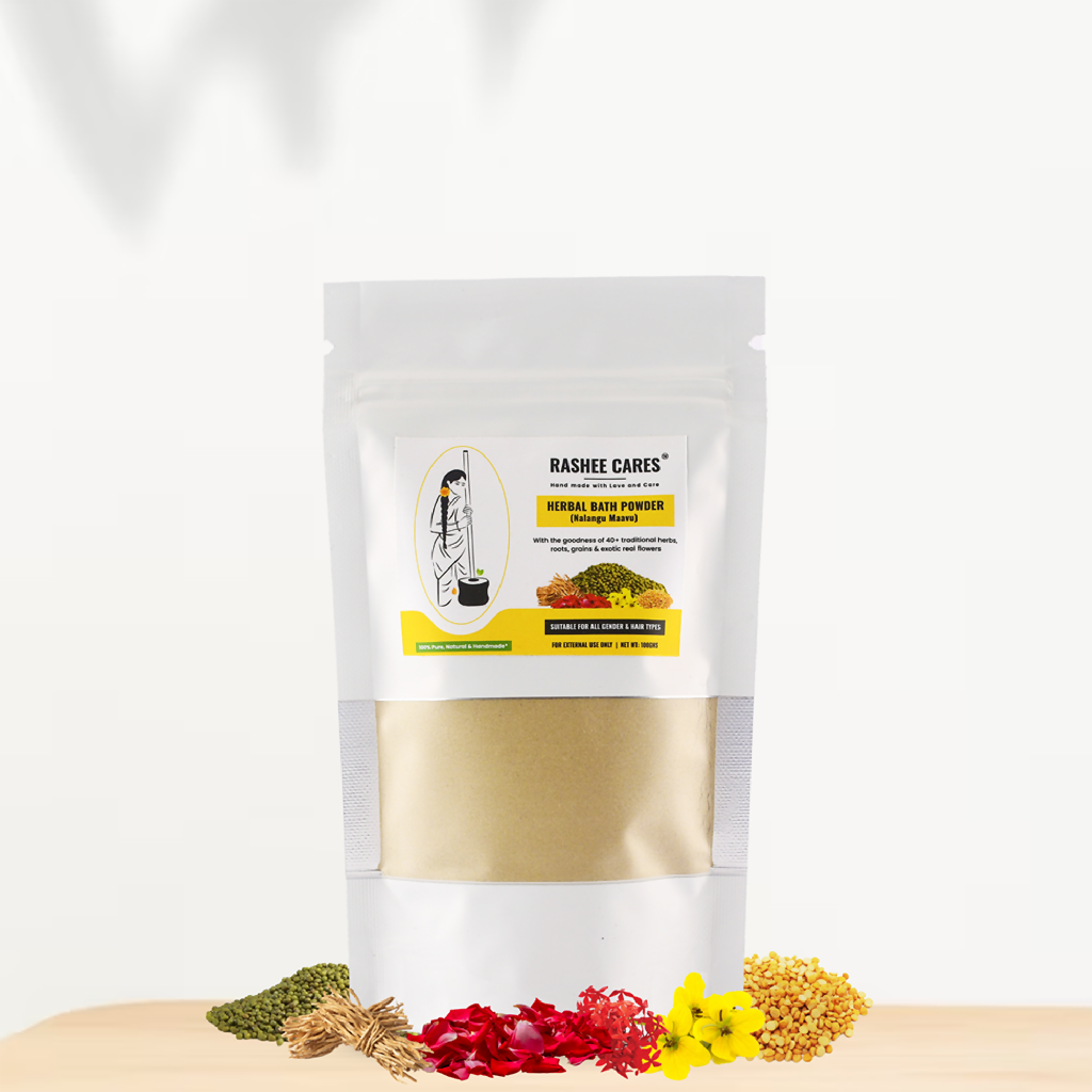 Rashee Cares Herbal Adult Bath Powder For Glowing Skin(Nalangu maavu)100gm