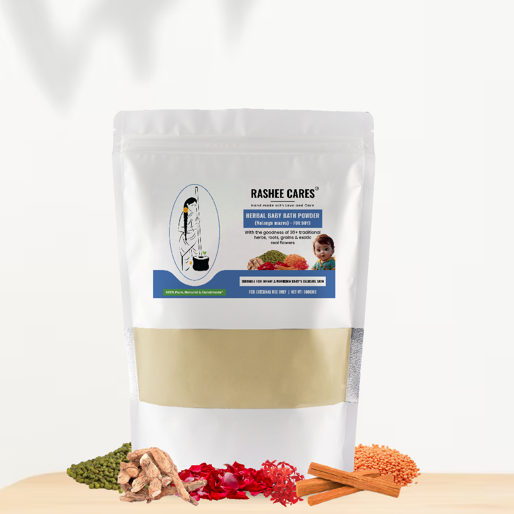 Rashee Cares Boy Baby Bath Powder For Delicate Skin