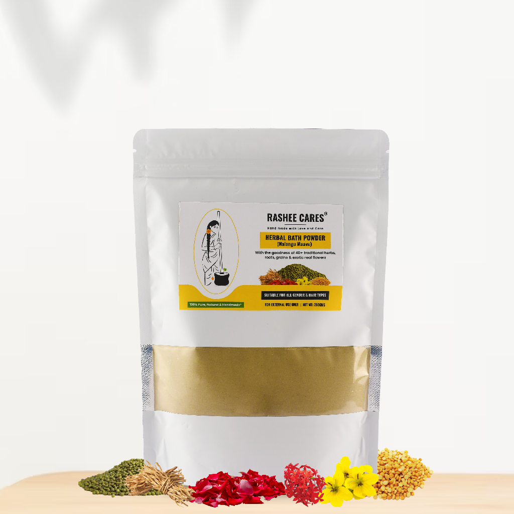 Rashee Cares Herbal Adult Bath Powder For Glowing Skin(Nalangu maavu)100gm