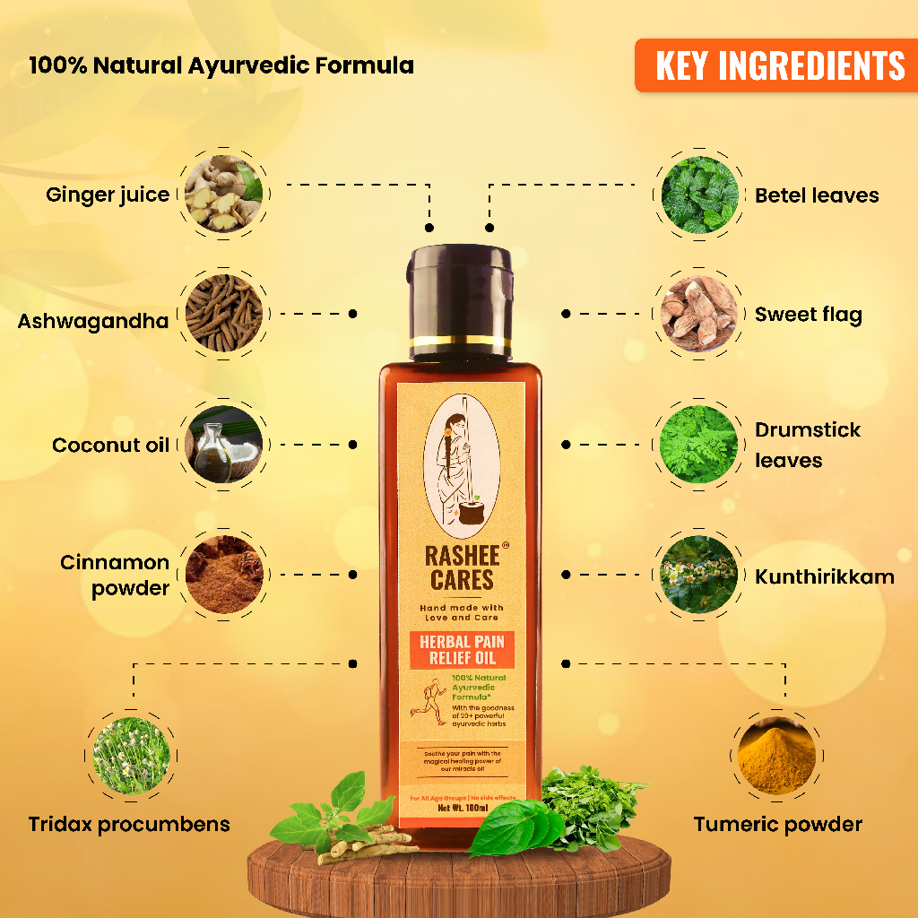 Rashee Cares Herbal Pain Relief Oil