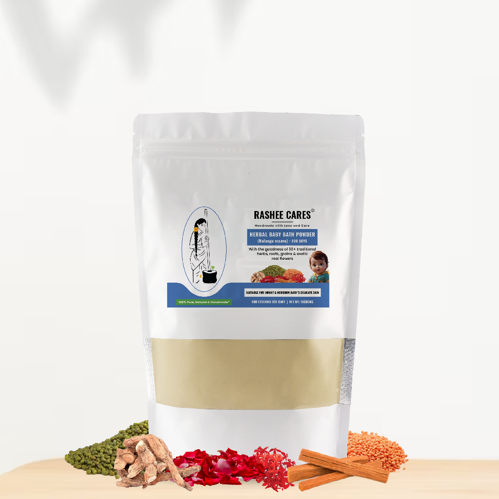 Rashee Cares Boy Baby Bath Powder For Delicate Skin